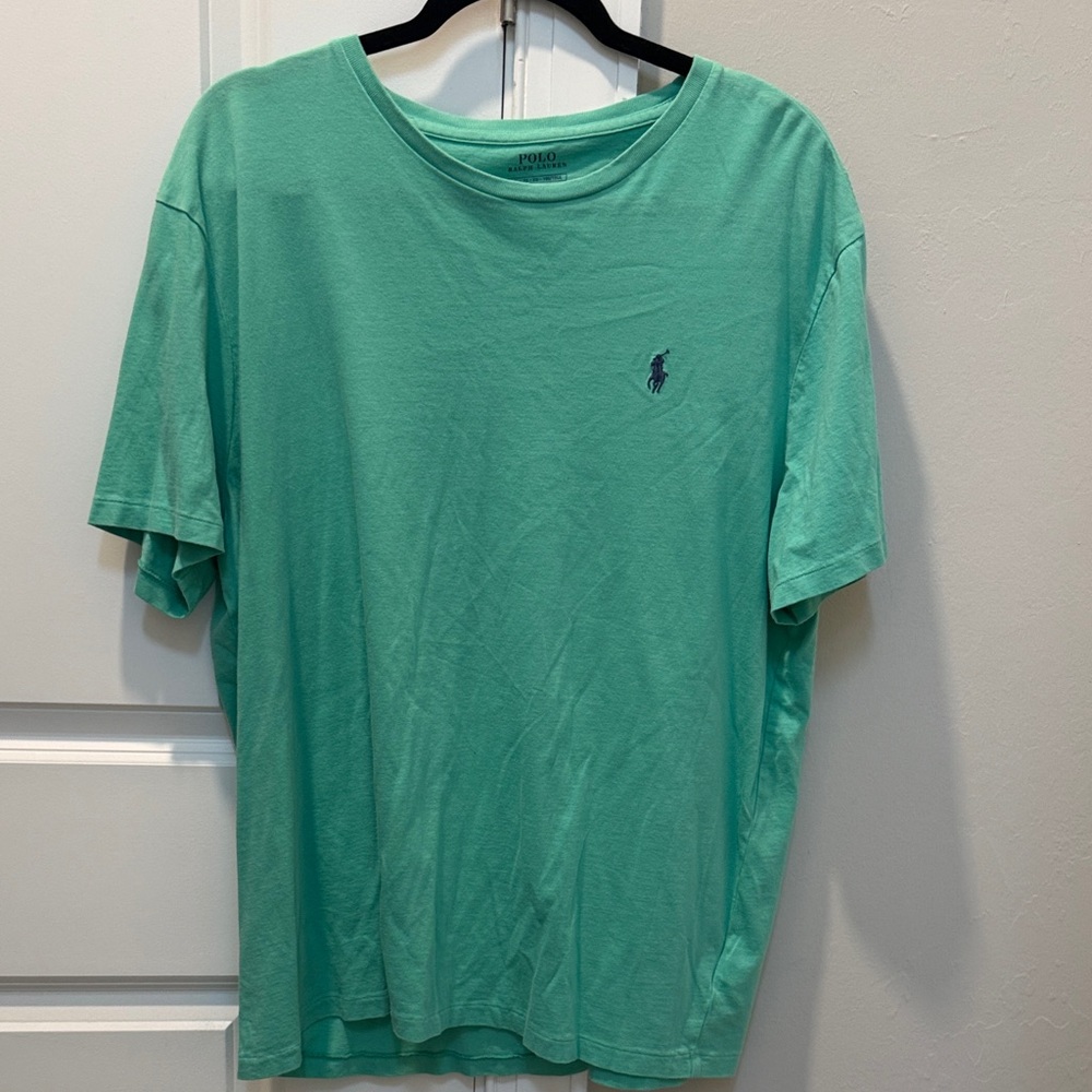 Polo by Ralph Lauren Men's Mint Green Tee